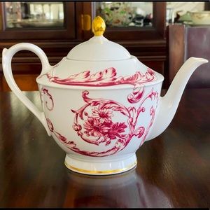 Christian Dior Tea Pot - “Coquetterie” Limoges Porcelain China Vintage 1999
